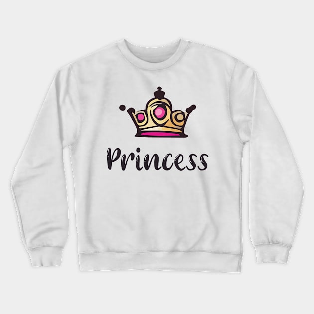 Royal Princess Crown Crewneck Sweatshirt by BeckyS23